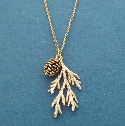 European And American-style Vintage Branch And Leaf Minimalist Womens Pendant